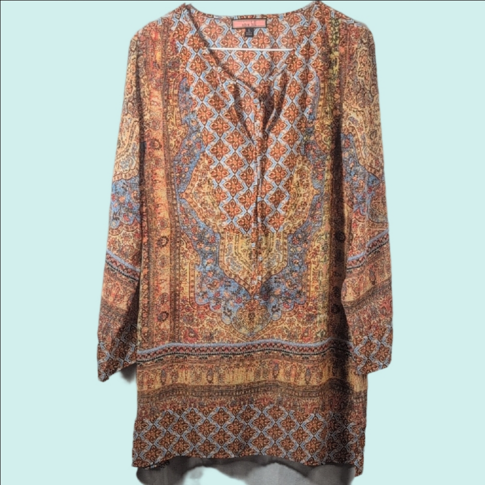 Olive Hill Paisley Patterned Women's Tunic Top